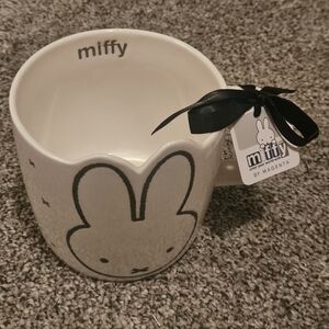 Miffy White & Black Mug Adorable Bunny Shaped